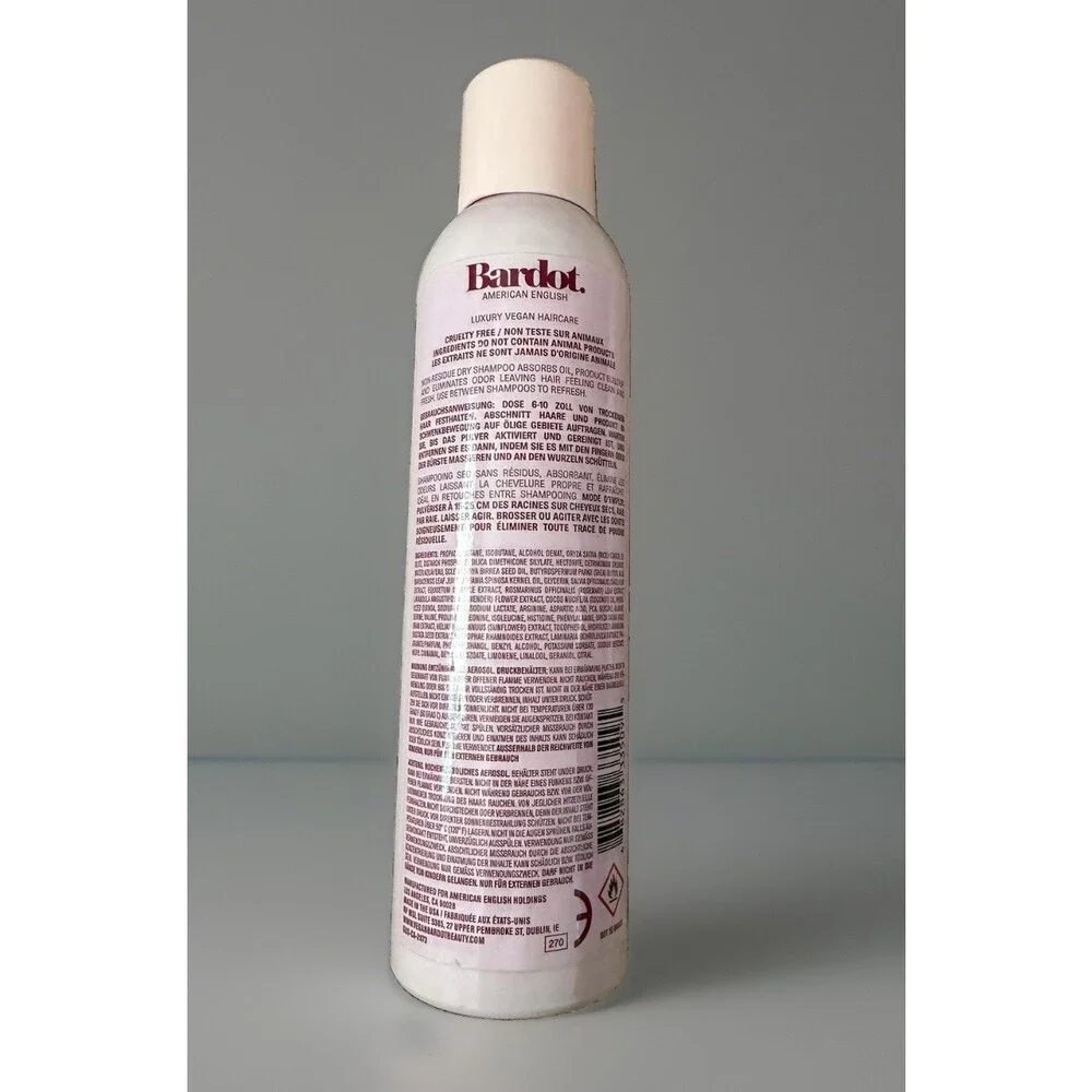 Bardot Dry Shampoo Spray Vegan Cruelty-Free Oil Control 5 oz / 234 mL